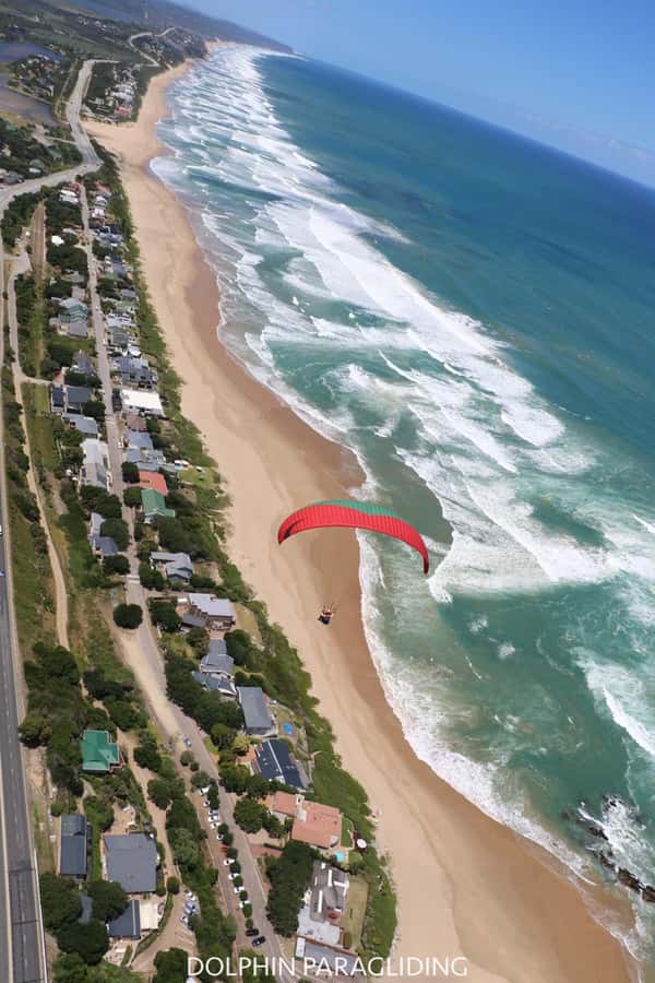 Sedgefield: Standard Tandem Paragliding Flight - The launch and 10 minutes above the Garden Route