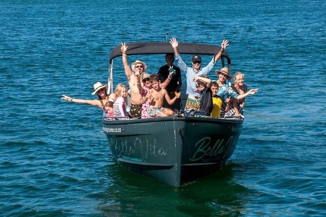 Sunset Boat Cruise on Bella Vita Champagne Lounger - Setting out from Thesen Island
