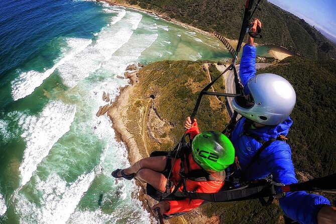 Tandem Paragliding Wilderness South Africa - Flying Above Sedgefield Instead of Looking Up at It