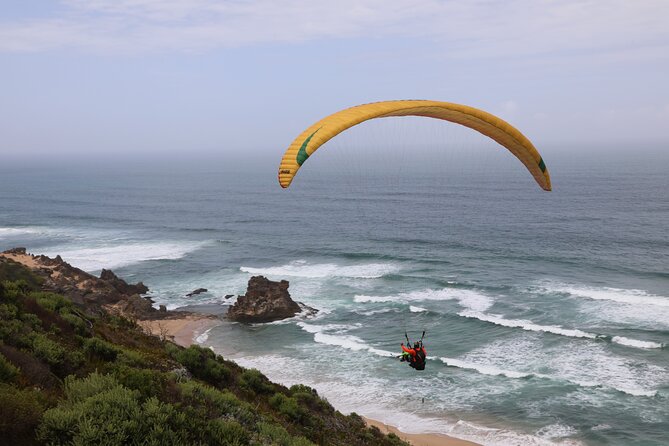 Tandem Paragliding Wilderness South Africa - Landing Below the Hill and Returning by Bus