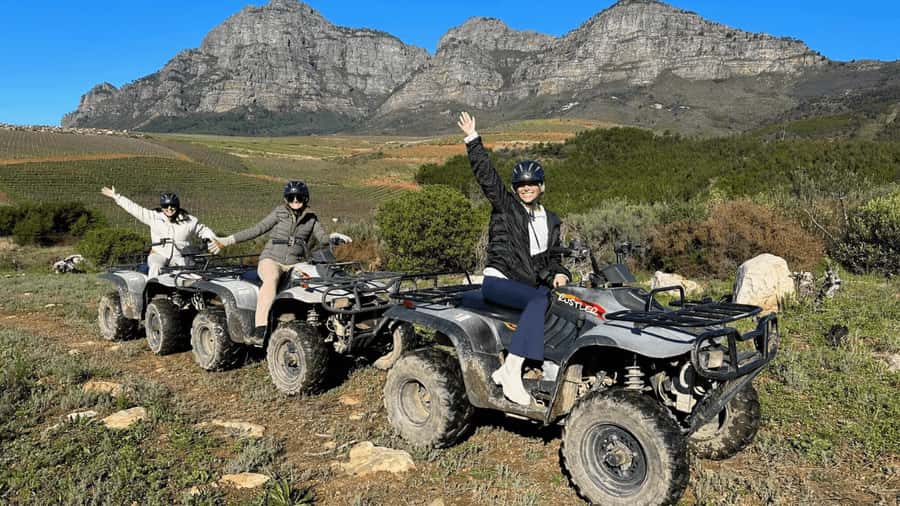 Vrede en Lust Wine Estate: 1H Quad Bike Trail - Starting at Vrede en Lust in Franschhoek