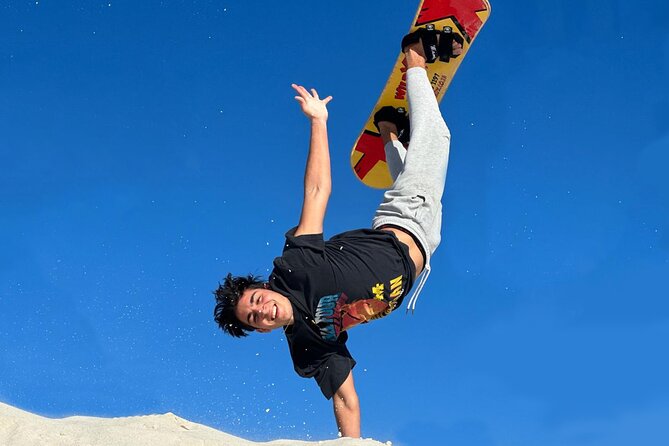 WildX Sandboarding the Real White Sand Dunes Atlantis Cape Town - Choosing between a sandboard and a bumboard