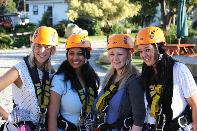 Ziplining Elgin - The sandstone ravine and double waterfall